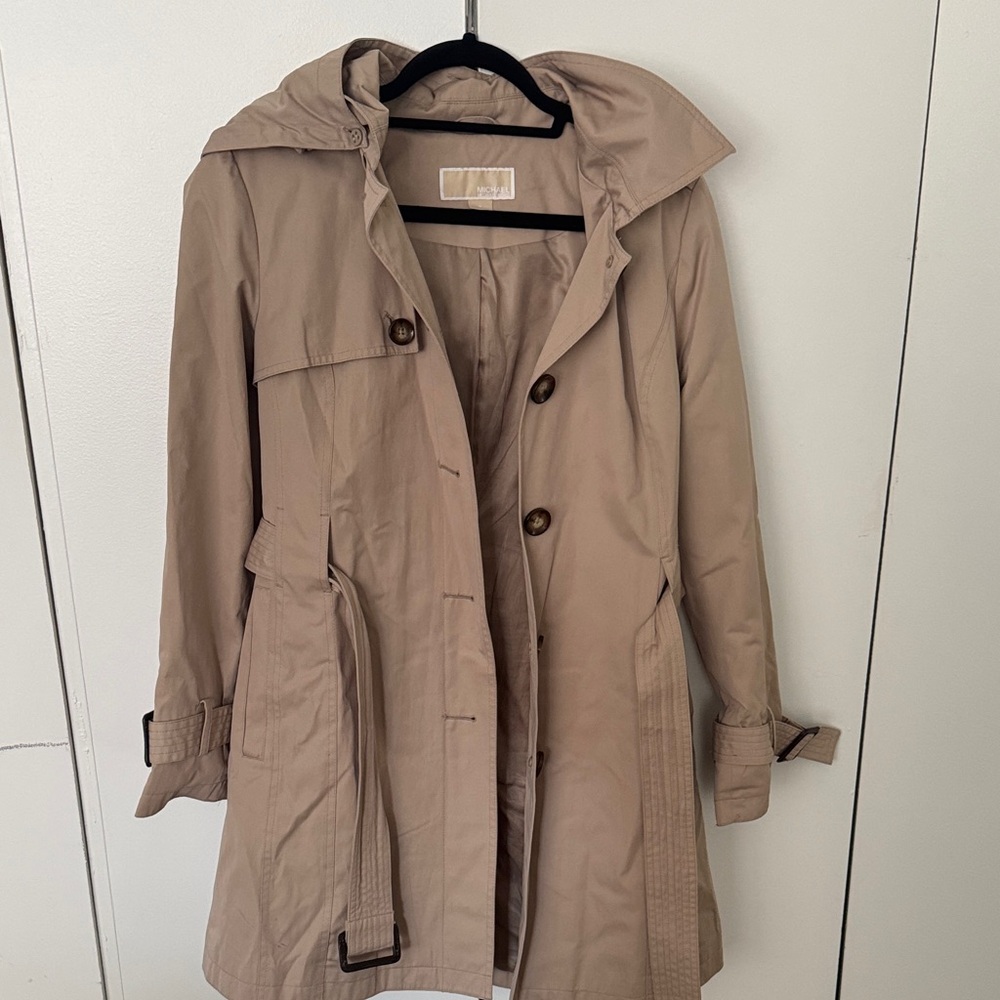 MICHAEL Michael Kors Beige Trench Coat - Picture 3 of 6